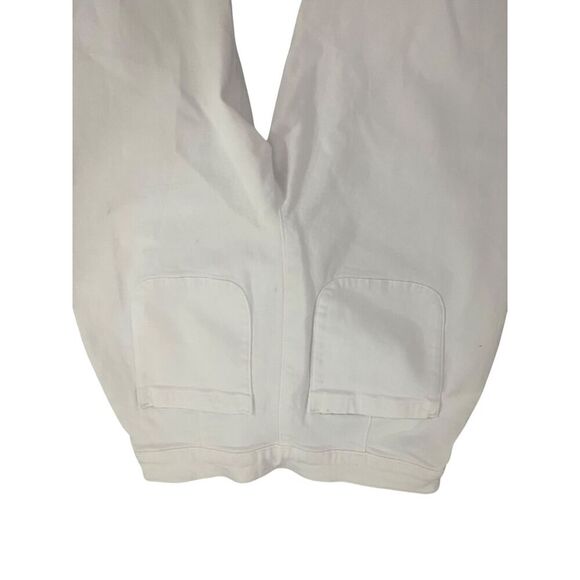 Ann Taylor Loft Women's Pants High Waist Wide Leg Spring Summer Cream Size 8 Gre - Picture 5 of 7